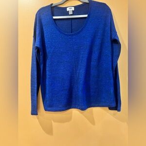Old Navy Blue Long Sleeve Lightweight Pullover Sweater Top Women's Size Small